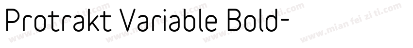 Protrakt Variable Bold字体转换